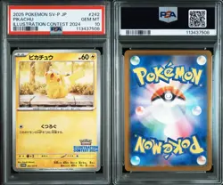 PSA 10 Pokemon Card PROMO 242/SV-P Pikachu Illustration Contest 2024 - Image 4