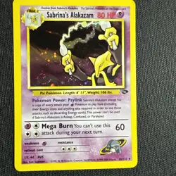 Pokemon Alakazam Holo Rare TCG Gym Challenge Card 16/132 Sabrina's Alakazam - Image 1