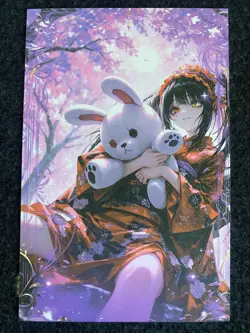 Matchmaker 2 Spicy Waifu A5 Size Card Board Kurumi Date a Live Kimono - Image 1