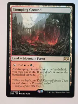 MTG Stomping Ground Ravnica Allegiance 259/259 Regular Rare - Image 2