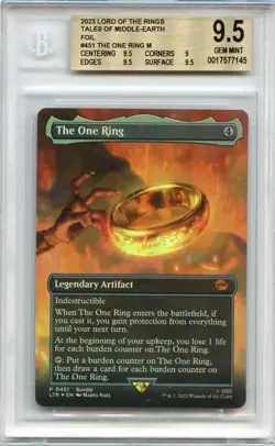 Lord of The Rings MTG The One Ring BGS 9.5 Foil #451 Magic Gathering Rare 🔥📈 - Image 1