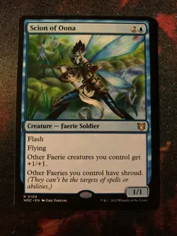 1x Scion of Oona mtg Wilds of Eldraine Commander Lightly Played LP - Image 1