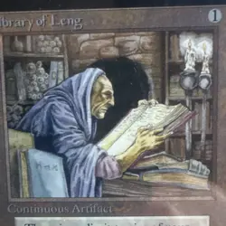 1993 MtG Library of Leng Magic: the Gathering CE PSA 8 WOTC Rare First Printing - Image 5