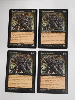 MTG Playset 4x Dauthi Mercenary (Tempest/Black/U) - BGM - Image 1