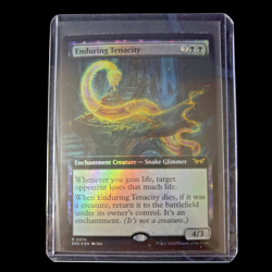 Enduring Tenacity - Foil Extended Art - NM - Duskmourn DSK - MTG - Image 1
