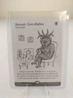 MTG Magic the Gathering Demonic Consultation An Encyclopedia of Magic #0004 LP - Image 1