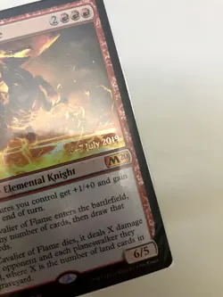 MTG Cavalier of Flame - Prerelease Foil - M20 - Still Sealed Unopened NM - Image 3