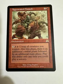 Magic the Gathering Aggravated Assault 185/350 (Onslaught) - Image 1