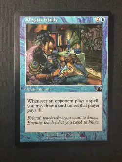 MTG Prophecy #45 Rhystic Study NM - Image 1