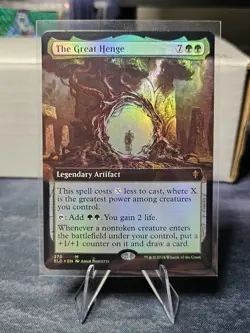 The Great Henge (Extended Art) MTG Throne of Eldraine Foil NM - Image 1