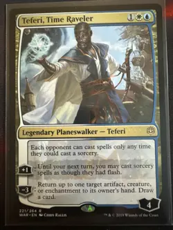 MTG Teferi, Time Raveler War of the Spark 221/264 Regular Rare - Image 1