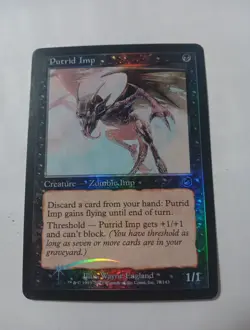 1x Mtg Foil Putrid Imp Torment NM Legacy Commander Premodern - Image 1
