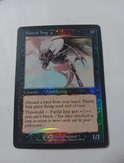 1x Mtg Foil Putrid Imp Torment NM Legacy Commander Premodern - Image 2