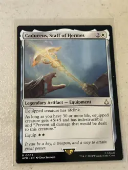 mtg Caduceus Staff of Hermes, Assassin's Creed, unplayed - Image 1