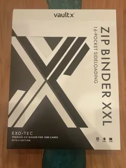 VaultX SV10.5 XXL Binder 16 Pocket Pokemon Black Bolt & White Flare IN HAND - Image 1