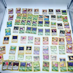 Pokemon 77 Karten Sammlung WOTC Vintage Team Rocket 1. Editions - ~EXC - Image 1