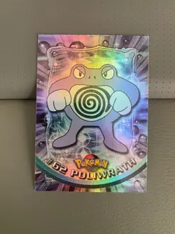 1999 Pokemon Topps TV Animated Series - Rainbow Foil - #62 Poliwrath - EXC - Image 1