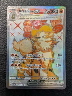 Arcanine ex - 224/198 Scarlet & Violet Base Set (Pokemon) Full Art - Image 1
