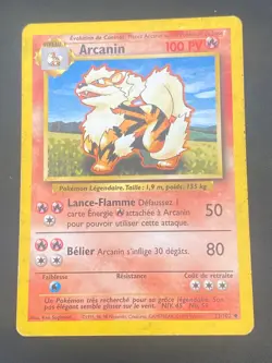 CARTE POKEMON ARCANIN 23/102 FR PEU COMMUNE SET DE BASE - BE/TBE - Image 1