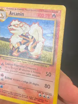 CARTE POKEMON ARCANIN 23/102 FR PEU COMMUNE SET DE BASE - BE/TBE - Image 3