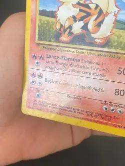 CARTE POKEMON ARCANIN 23/102 FR PEU COMMUNE SET DE BASE - BE/TBE - Image 4