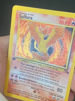 CARTE POKEMON SULFURA 12/62 EDITION 1 FR HOLO WIZARDS FOSSILE - PL - Image 2
