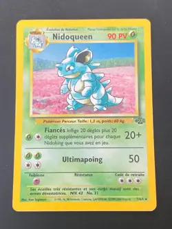 CARTE POKEMON NIDOQUEEN 7/64 FR HOLO WIZARDS JUNGLE - BE/TBE - Image 1