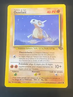 CARTE POKEMON OSSELAIT 50/64 FR COMMUNE WIZARDS JUNGLE - TBE/EXC - Image 1