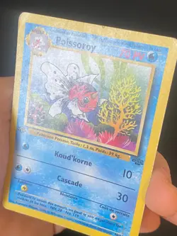 CARTE POKEMON POISSOROY 46/64 FR EDITION 1 PEU COMMUNE WIZARDS JUNGLE - BE - Image 2