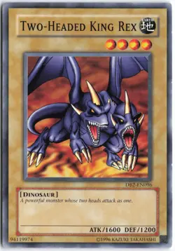 Yugioh - Two-Headed King Rex DB2-EN096 Unlimited - Dark Beginning 2 - Image 1