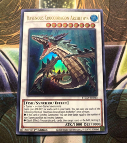 *** RAVENOUS CROCODRAGON ARCHETHYS *** 1ST EDITION ULTRA RARE ETCO-EN043 YUGIOH! - Image 1