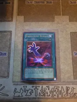 YUGIOH TCG PREMATURE BURIAL PSV-037 SUPER UNLIMITED EDITION MP 1996 - Image 1