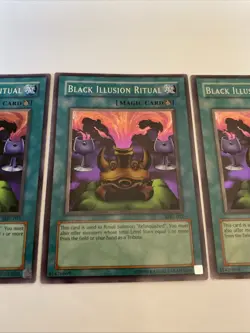 Yugioh - Black Illusion Ritual MRL-051 SUPER VLP/NM X3 - PLAYSET - Image 3
