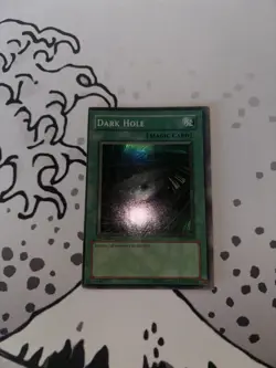 Yugioh TCG Dark Hole 1st Edition LOB-052 Super Rare Miscut - Image 4