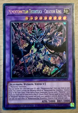 Yu-Gi-Oh! TCG Mementomictlan Tecuhtlica - Creation King 25LP-EN009 Secret Rare - Image 1
