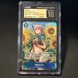 One Piece OP10-058 Royal Blood Rebecca Alt Art CGC PRISTINE 10 - Image 2