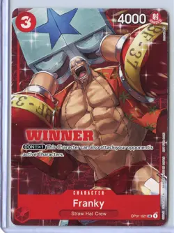 Franky Tournament Pack Vol. 2 Winner One Piece TCG Alt Art Promo - Image 1