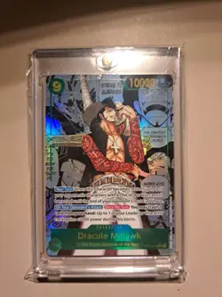 One Piece OP14-119 Dracule Mihawk Manga - The Azure Sea’s Seven English - MINTY! - Image 1