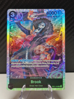 One Piece CCG TCG Brook PRB02 EB01-046 SR English NM - Image 1