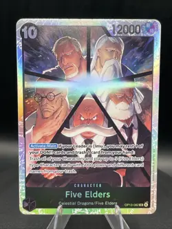 One Piece TCG English OP13-082 Five Elders SR Foil - Image 1