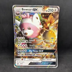 Pokemon TCG - Bewear GX SM34 Oversized Promo Jumbo Card - S&M Promos - NM - Image 1