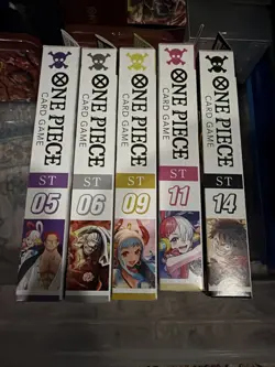 One Piece Card Game TCG: Starter Deck ST-05 ST-06 ST-09 ST-11 ST-14 SEALED Lot - Image 1