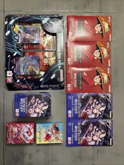 One Piece Card Game Lot- Op-13, Op14-EB04, Illustration Box Vol. 6 - Image 1