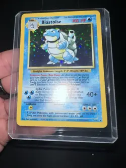 1999 Blastoise Holo Rare Pokemon Card TCG 2/102 Base Set - Image 1