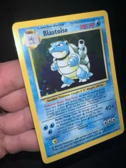 1999 Blastoise Holo Rare Pokemon Card TCG 2/102 Base Set - Image 3