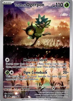 Teal Mask Ogerpon Promo SV: Scarlet & Violet Promo Cards 123 NM - Image 1