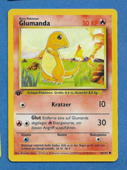 GLUMANDA(Charmander) UNPLAYED 1999 GERMAN POKEMON 1ST ED BASE SET CARD 46/102 - Image 1
