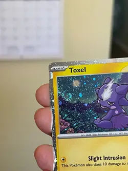 POKEMON TOXEL SVP119 PROMO BLACK STAR COSMOS HOLOFOIL SWIRL NM CARD - Image 3