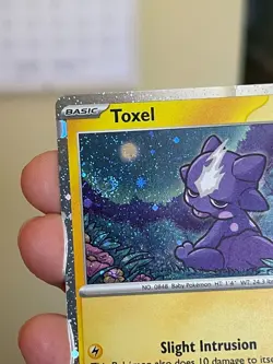 POKEMON TOXEL SVP119 PROMO BLACK STAR COSMOS HOLOFOIL SWIRL NM CARD - Image 4