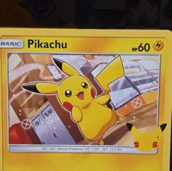 Pikachu 25/25 Holo Celebrations 25th Anniversary McDonald's Pokemon Card NM - Image 3
